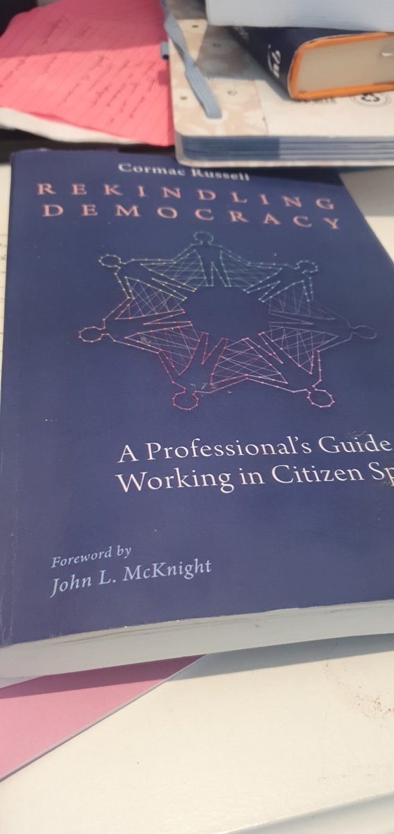 This morning @ETBIreland #Internationaletb webinar @drzacharywalker asked key questions to explore when looking at leadership- importantly, what are you reading? Pleased to say I'm revisiting (again!!) @CormacRussell Rekindling Democracy #etbweek