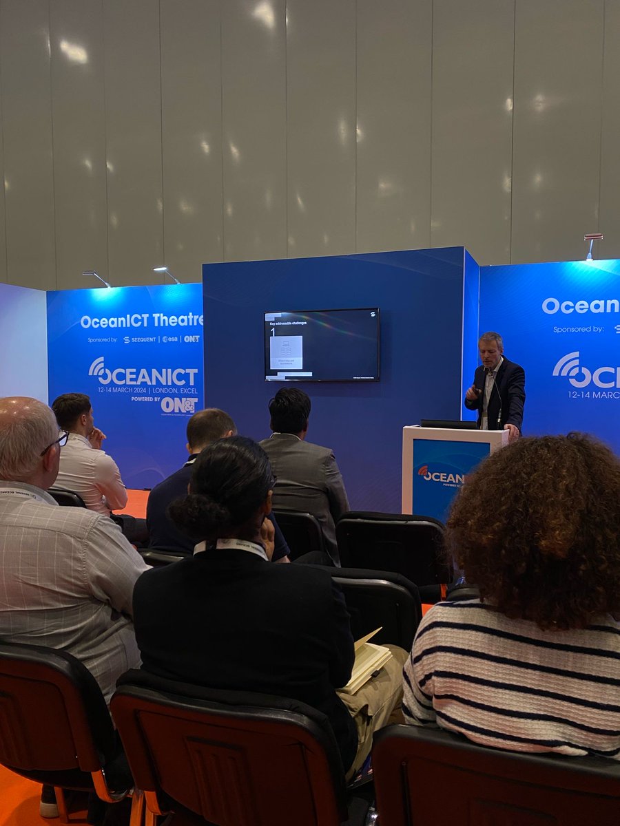 Did you know the US alone will be short of 130,000 geoscientists? At the #OceanICT Theatre, Gareth Crisford, the Director of CE&E, @Seequentglobal, discusses the notable key addressable challenges #Oi24 #OceanICT #maritime #sustainability #OceanologyInternational2024