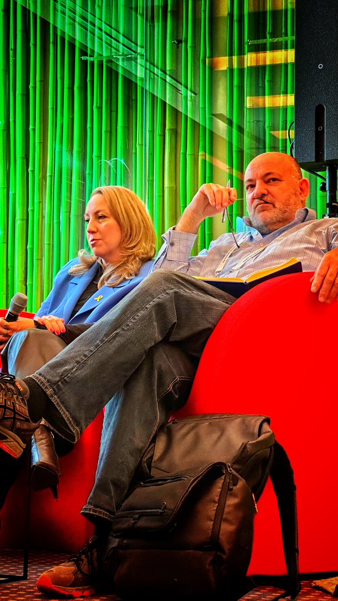 AV (@andrewvorster) on Twitter photo A distinct “Dragon’s Den” vibe from <a href="/davidpolymath/">David Parker</a> and <a href="/MigdalKere3554/">Keren Aviasaf Migdal</a> during the #innovation pitches here at <a href="/mpecosystem/">MPE</a> #mpe this afternoon 😎 A distinct “Dragon’s Den” vibe from <a href="/davidpolymath/">David Parker</a> and <a href="/MigdalKere3554/">Keren Aviasaf Migdal</a> during the #innovation pitches here at <a href="/mpecosystem/">MPE</a> #mpe this afternoon 😎