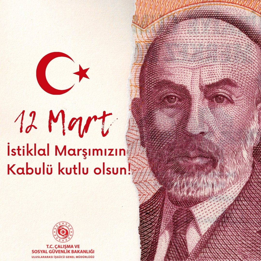 İstiklal Marşı'mızın kabulünün 103. yıl dönümünde, Milli Şairimiz Mehmet Akif Ersoy başta olmak üzere, istiklal mücadelemizin tüm kahramanlarını rahmet, minnet ve şükranla yad ediyoruz... 🇹🇷 #istiklalmarsı103yasında