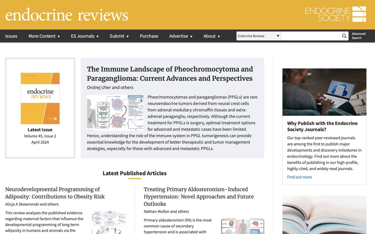 It is such an honor for us to be selected as the Endocrine Reviews Featured Article this week! Thank you!
#pheo #para #NETCancer #Immunotherapy @TheEndoSociety  
Article is available here: academic.oup.com/edrv/advance-a…