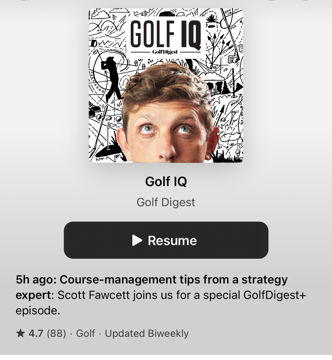 Scott Fawcett took course management and strategy to a new level with his ideas. Total game changer. 

HIGHLY recommend this podcast - and if you haven’t watched it, the full Happy Hour available to @GolfDigest + members. 

@LukeKerrDineen is crushing it these days! Link👇🏼
