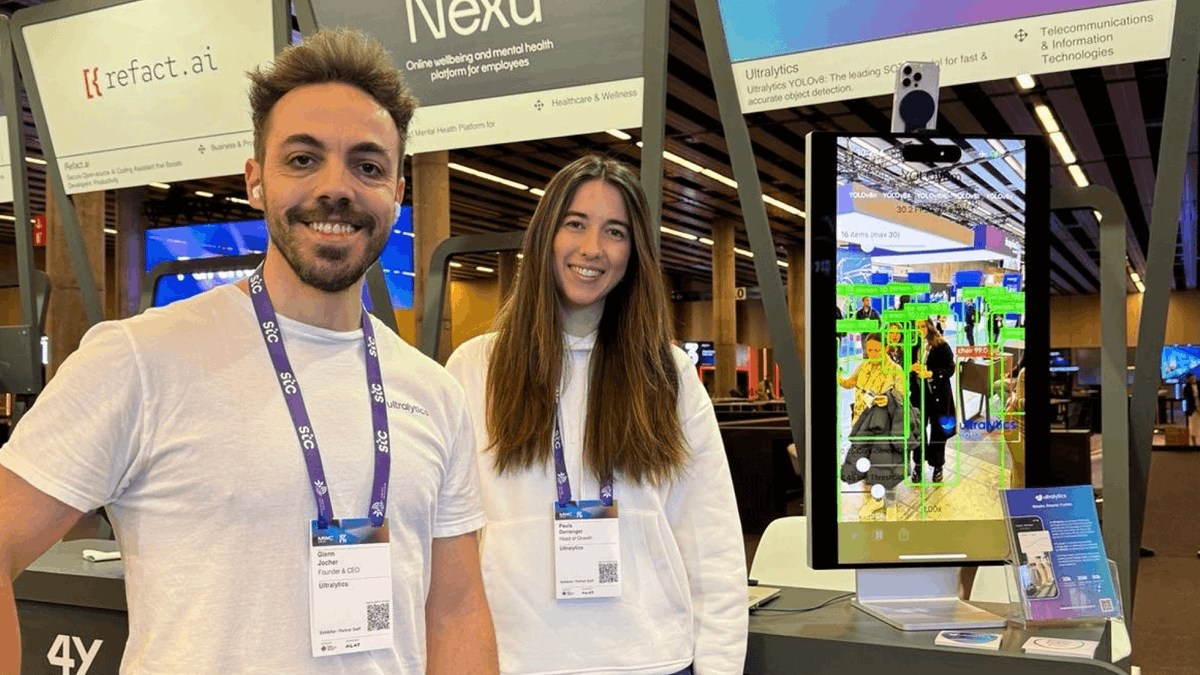 🌟 Highlight from 4YFN 2024: @ultralytics  shone brightly in Barcelona! Showcasing our latest in AI, we engaged with leaders and innovators, reinforcing our commitment to driving AI forward. 🤖💡

See more: ultralytics.com/blog/a-recap-o…

#Ultralytics #4YFN2024 #AIInnovation #TechTrends