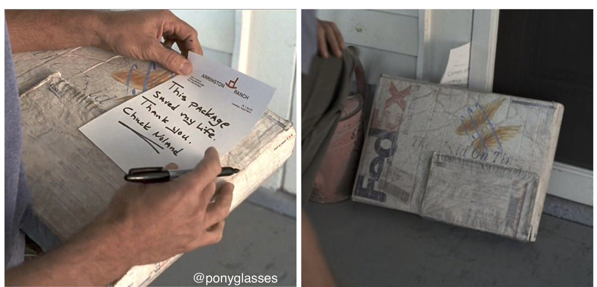 Years of online shopping experience has led me to believe that Tom Hanks didn’t open the last box in Castaway because he knew it was a “Live, Laugh, Love” sign: