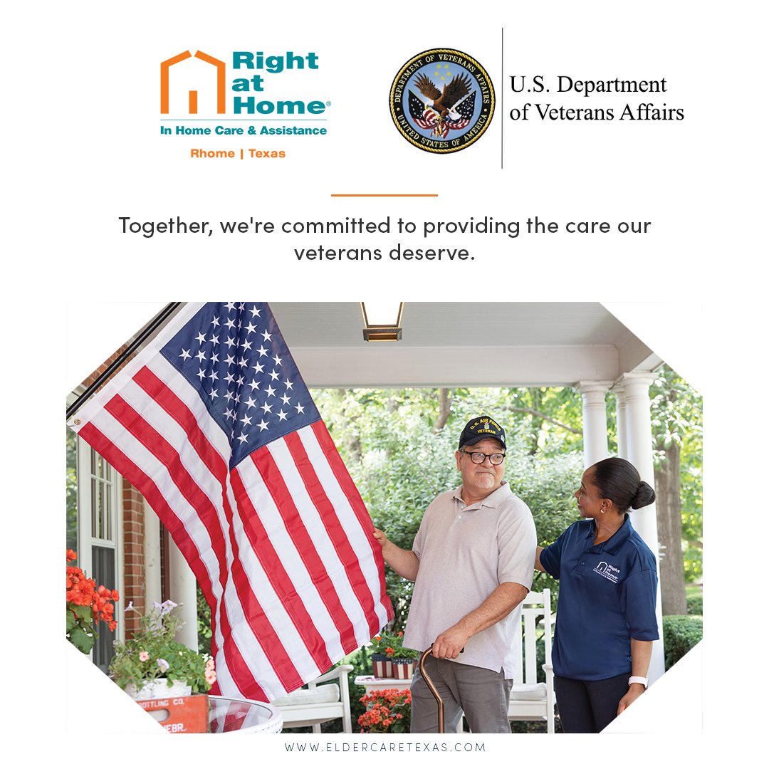 eldercaretxas's tweet photo. Proud to partner with the VA U.S. Department of Veterans Affairs, united in our mission to provide exceptional care to our veterans. Together, we're creating a brighter future for our senior community. #PartnershipInService #VeteranCare #RightAtHomeRhome https://t.co/izgm2zsRvH