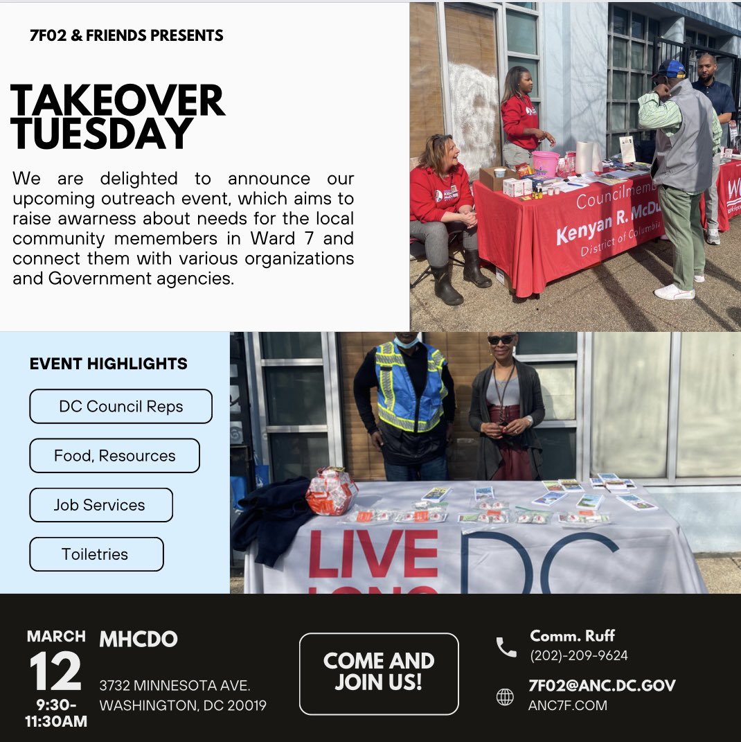 Ruff4DC's tweet photo. Join us this morning in #7F02 on #Minnesota Avenue this morning!!! Great resources and connections. https://t.co/UZRoGXmUMl