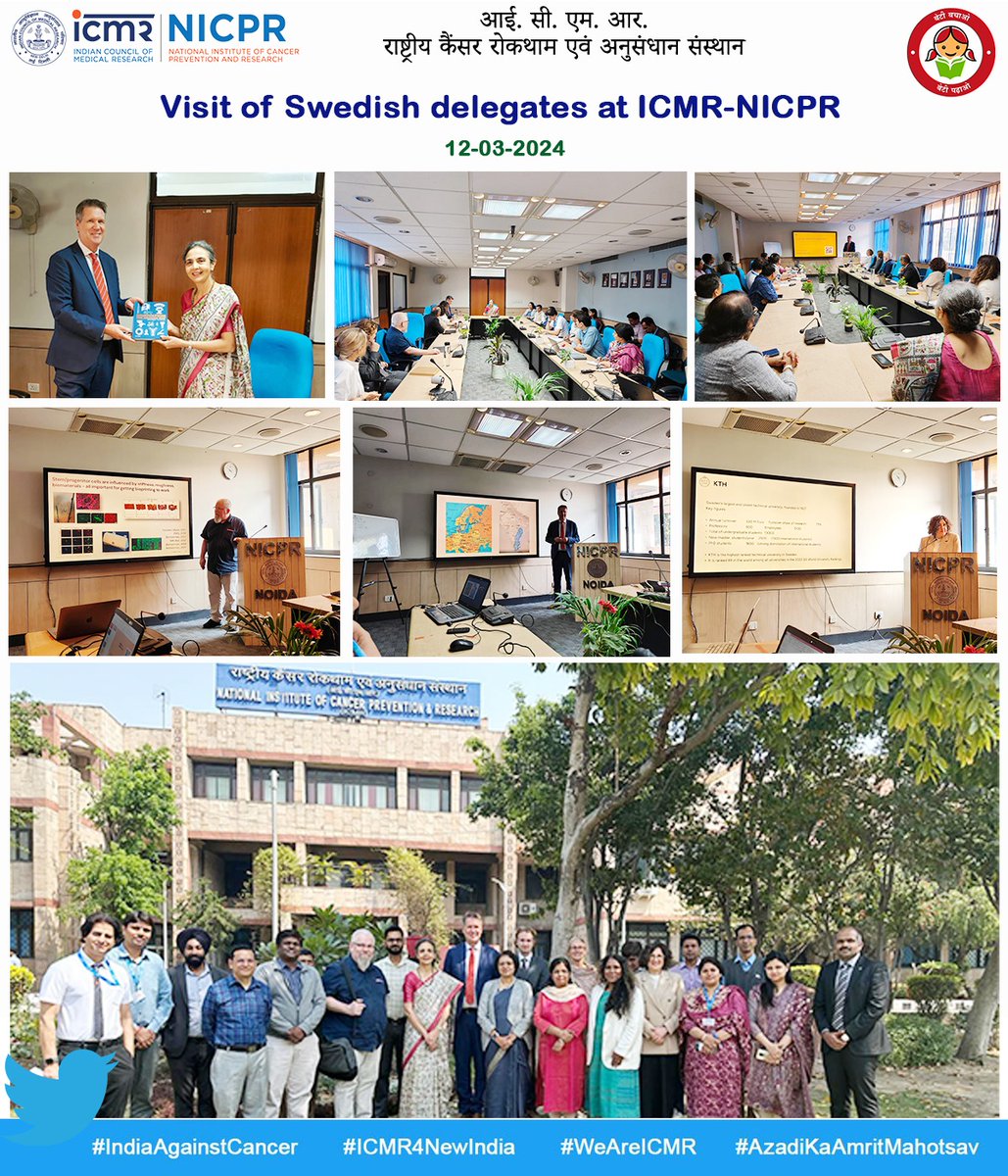 A #Swedish delegation visited our institution today. 📍Sharing of research work on cancer from the scientists 💡Discussion on ideas & opportunities in future research 🤝Promise to continue the dialogue #CancerResearch #CancerPrevention