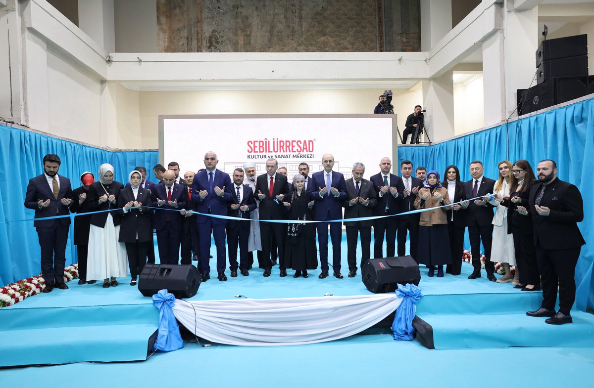 President Recep Tayyip Erdoğan spoke at the opening of Sebilürreşad Culture and Arts Center.