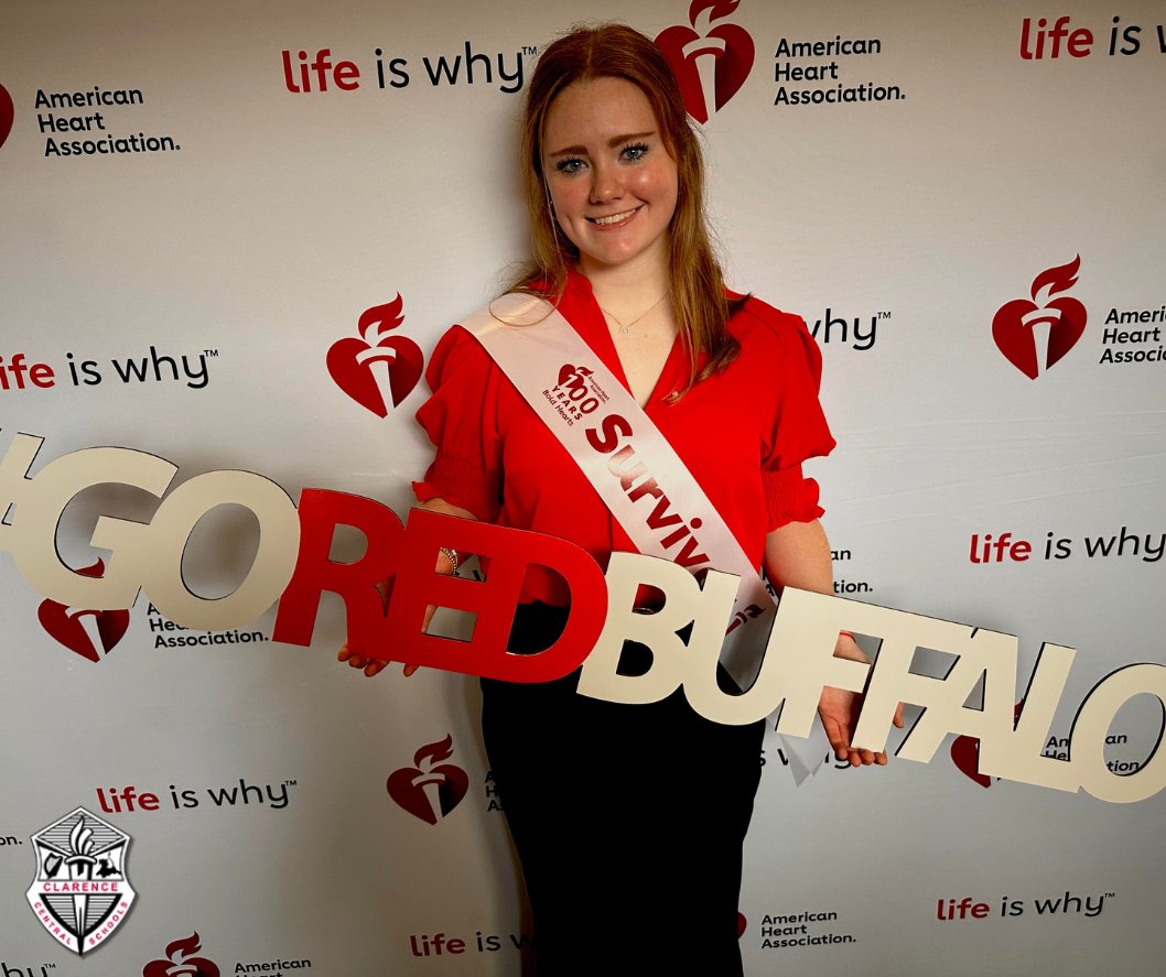 A recent <a href="/CHS_Devils/">CHS Red Devils</a> alumna, Madelyn Ferriter, is sharing her story of surviving a stroke as she was named one of Buffalo's nominees to the <a href="/ahanewyork/">American Heart Association - NY State</a>'s Women of Impact campaign.

Read more and see her video for students at clarenceschools.org/site/default.a… #ClarenceProud