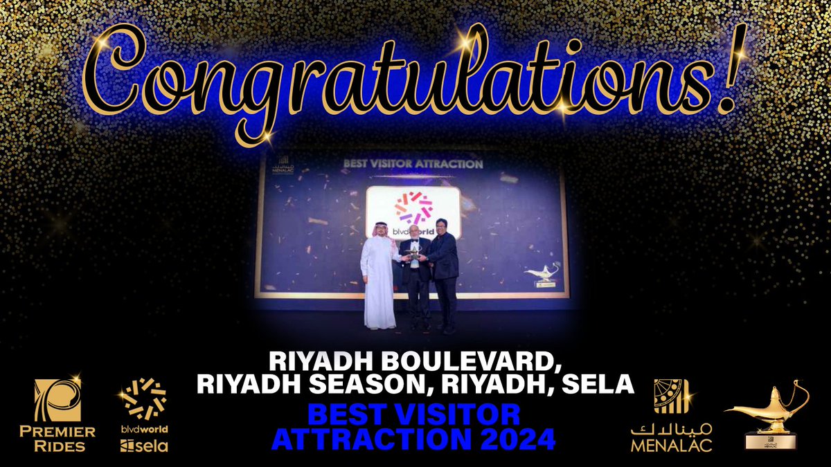 premierrides's tweet photo. Congrats to @BlvdWorldSA for setting the bar Sky [Loop] high! 🎉👏

We are proud that #SkyLoop is part of your formula for success! 🎢🙌

@menalac  Award for Best Visitor Attraction! 🏆

#PremierRides #LeadingtheExperience #saudiarabia #vision2030 @tea_connect @Sela @IAAPAHQ https://t.co/3dUCP0aH4R