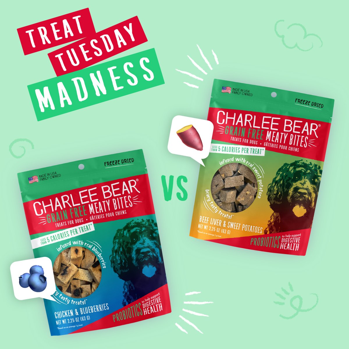 ✨Win a bag of treats for Treat Tuesday Madness!✨ What would be inside your dog’s version of a pot o’ gold? 🍀 RT, like and tag a friend for extra entries! #wintreats #doglovers #giveaway