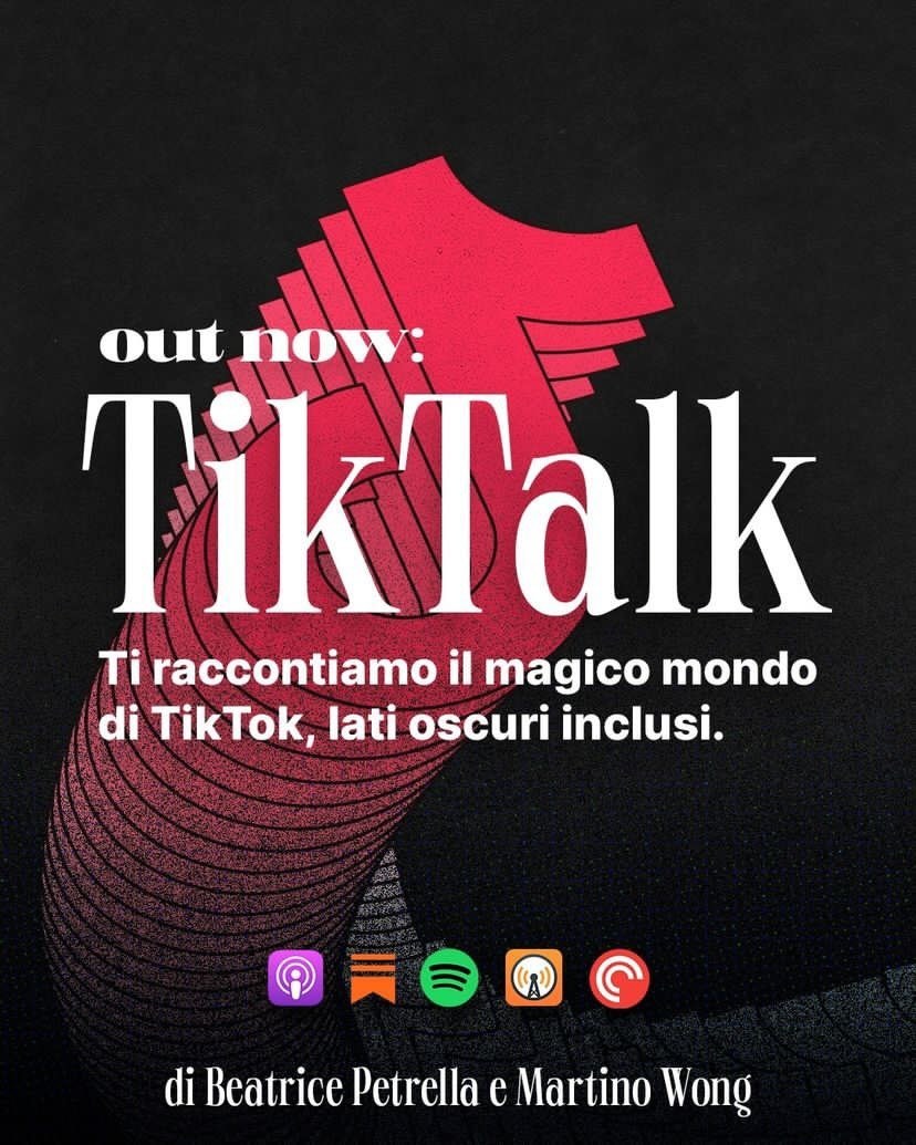 BeatrixPetrella's tweet photo. Da oggi è disponibile su tutte le piattaforme TikTalk.

In una giungla di algoritmi perfetti, NPC, trend che cambiano alla velocità di uno scroll, con @martinowong   ti raccontiamo ogni settimana il magico mondo di TikTok, lati oscuri inclusi. 

https://t.co/jI4rogaKT1 https://t.co/OOvEscvz0e