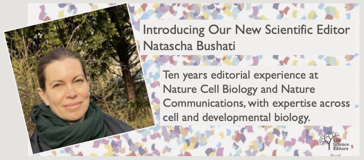 Introducing our new Scientific Editor, Natascha Bushati, who brings extensive editorial experience @NatureCellBio and @NatureComms 👏helping balance our majority @CellPress editors😉. To work with Natascha on your papers contact: editors@lifescienceeditors.com #AcademicTwitter