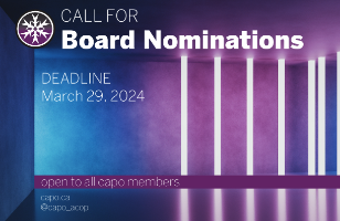 .@CAPO_ACOP CAPO Board of Directors Call for Nominations - Closes March 29 We have openings for five (5) positions to be filled in this years election for the 2024 - 2026 term. Submit here: funnelcom.typeform.com/to/s8Qe92kS?ty…