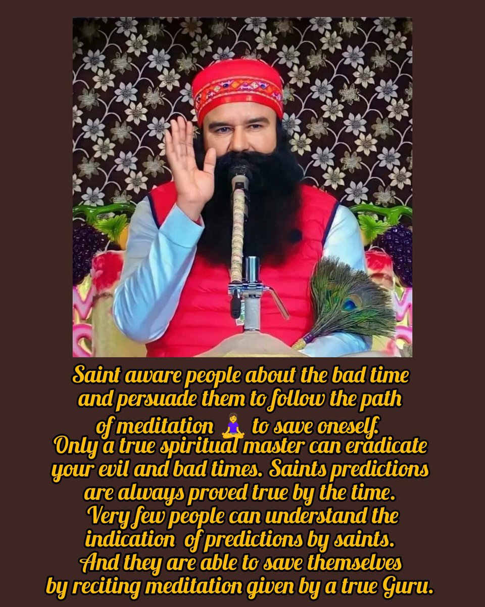 #FuturePrediction #future
#ChangeForTomorrow #prediction
#PrepareForFuture #BeFutureReady #SecretsOfFuture #DeraSachaSauda 
#BabaRamRahim #SaintDrMSG
#SaintDrGurmeetRamRahimSinghJi  #GurmeetRamRahim
#RamRahim #SaintMSG
#SaintDrMSGInsan #DrMSG