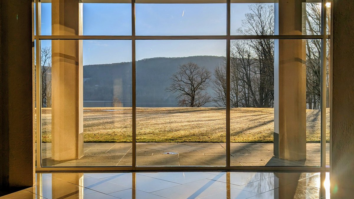 Sunrise as captured last week from our Great Hall gallery 🌅