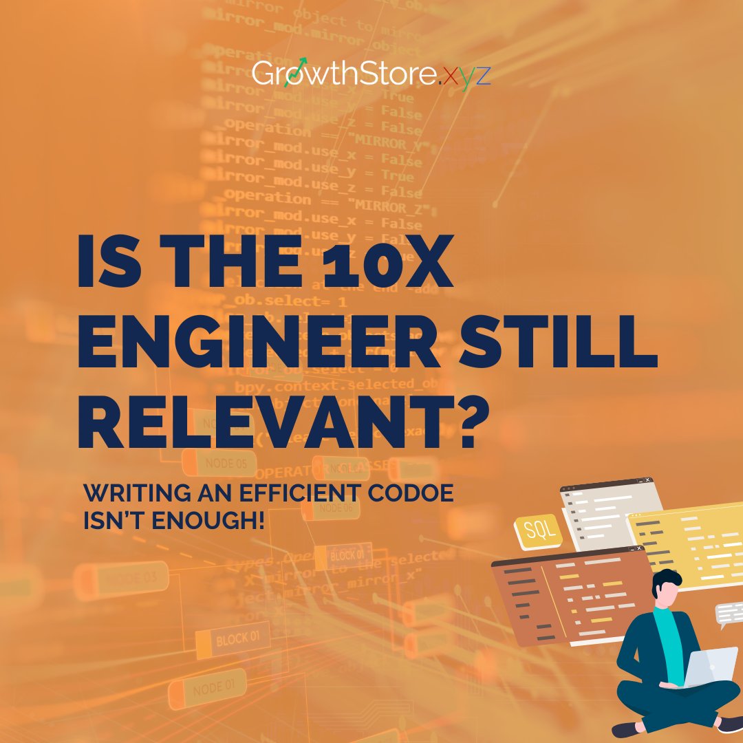 GrowthStoreXYZ's tweet photo. Is the concept of a 10x engineer still relevant in today's tech landscape?  

What's your take on it?

Watch the full episode here: https://t.co/rdA29RpMvt

#RestToZero #TechTalk #engineer #businesspodcast https://t.co/8U5XGFr638