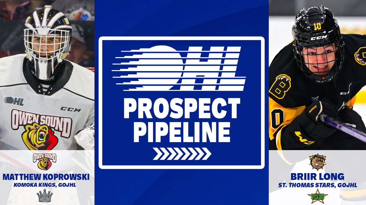 OHLHockey's tweet photo. The latest #OHLProspectPipeline looks at #OHLDraft selections receiving year-end recognition for strong regular season play in their respective leagues.

READ ⏩: https://t.co/y6SdnEFTXS https://t.co/ICByuJ8L8K