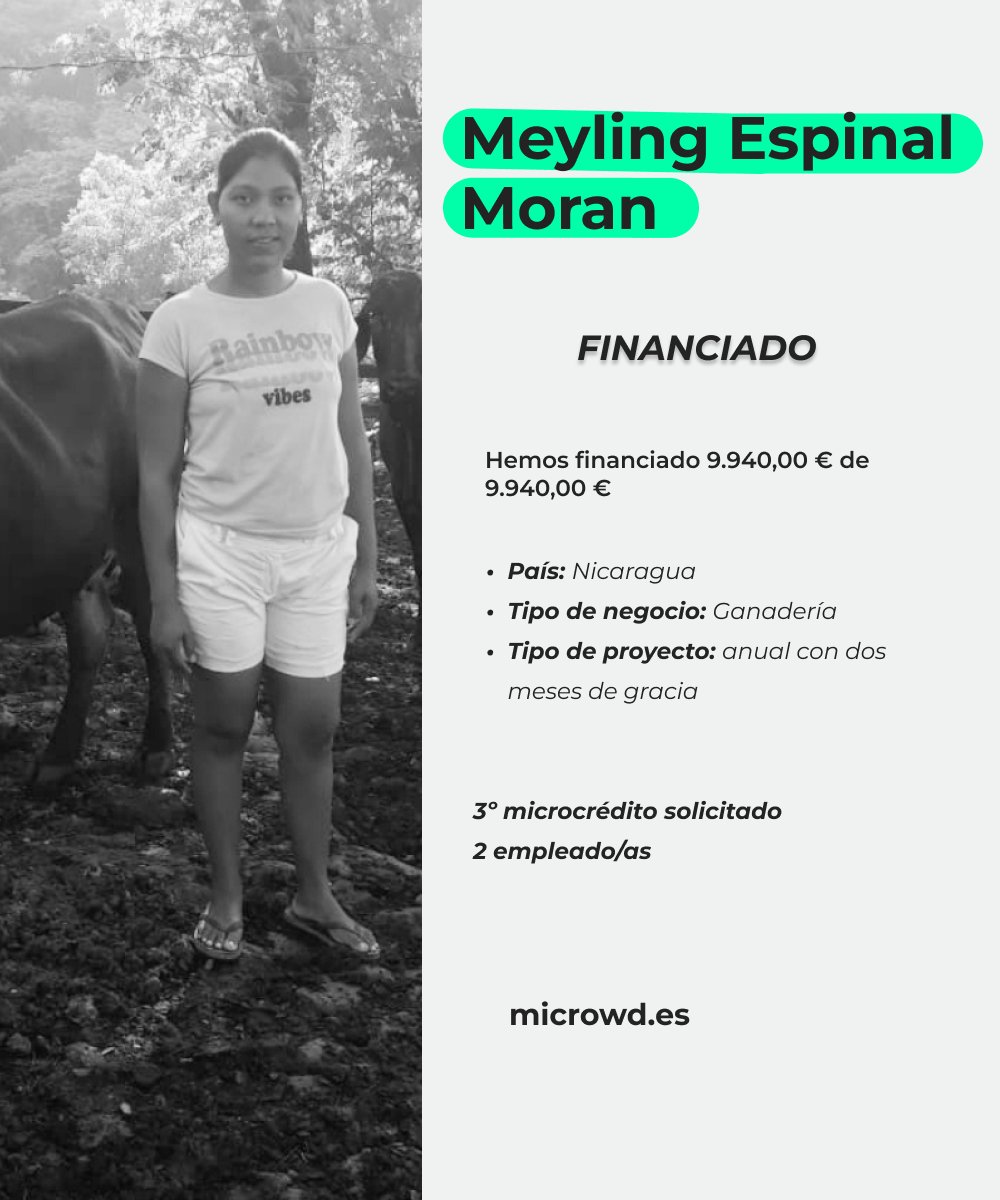 mi_crowd's tweet image. MEYLING IDANIA Y SU GRANJA EN NICARAGUA 🇳🇮

Hoy te traemos la experiencia de una de las #mujeresextraordinarias que se han iniciado en el mundo del emprendimiento con el acompañamiento de #MICROWD.

📲Conoce más casos como el de Meyling en nuestra web: microwd.es