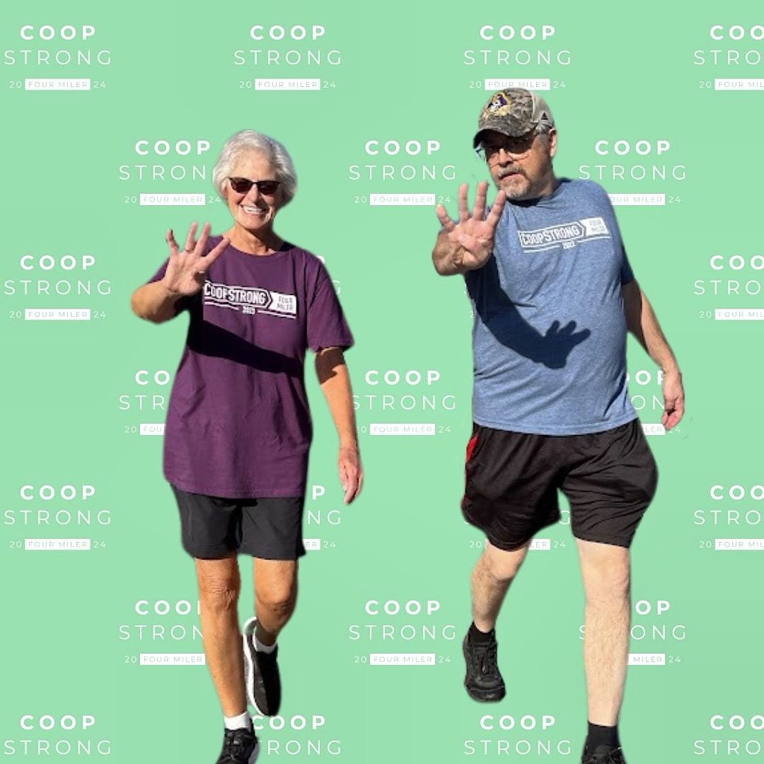 4️⃣ Days til the 4️⃣ Miler!!

Remember, all are welcome to run, walk, or ruck the Four-Mile or One-Mile races!

Runsignup.com/coopstrong