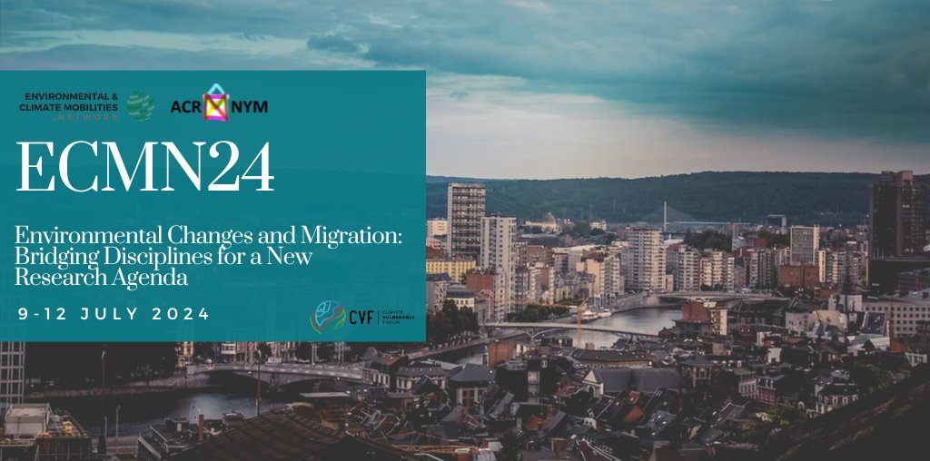 Join the 2nd annual @ecm_network conference📌🌆
Express your interest via the dedicated form
➡️climatemobilities.network/conferences/ec…
⏳Register until 15 May 2024⌛️
👥Exchange ideas across disciplines, practices, and expertise around #climate (im)mobilities 
Seize the opportunity ‼️
