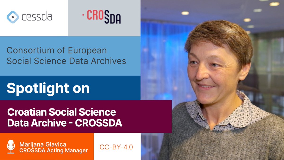 “We started to cooperate with national journals in #SocialScience to develop data sharing policies for data journals” @mglavica shares some of the proactive initiatives being pursued by @crossda_data in Croatia 🇭🇷. Watch the #CESSDASpotlight video ➡cessda.eu/News/CESSDA-Ne…