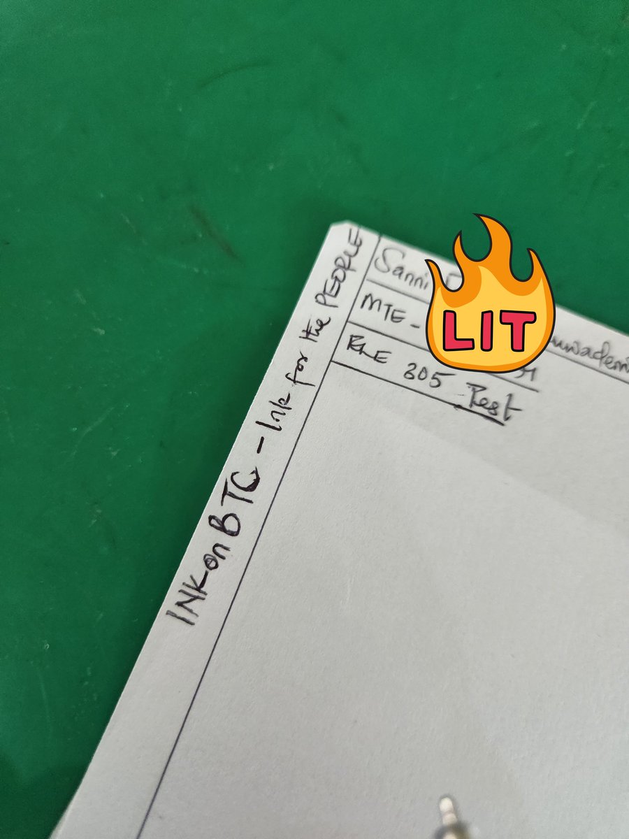 Trying to make my lecturer #getINKed 😂😂

Shilled him <a href="/inkonbtc/">Legacy</a> on my test answer sheet🚀