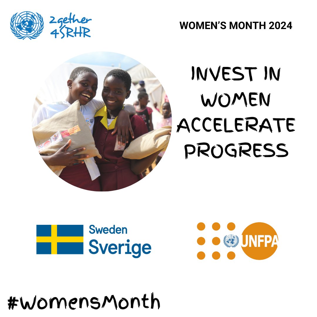 UNFPA_Zimbabwe's tweet photo. When women’s potential is unlocked, everyone gains.

@UNFPA_Zimbabwe appreciates the partnerships it has forged over the years to continue to #DeliverForWomen in Zimbabwe

#ReachTheirPotential
#DeliverSafely
#EndGBV
#EndHIV

#WomensMonth https://t.co/UzVUwqqwlq