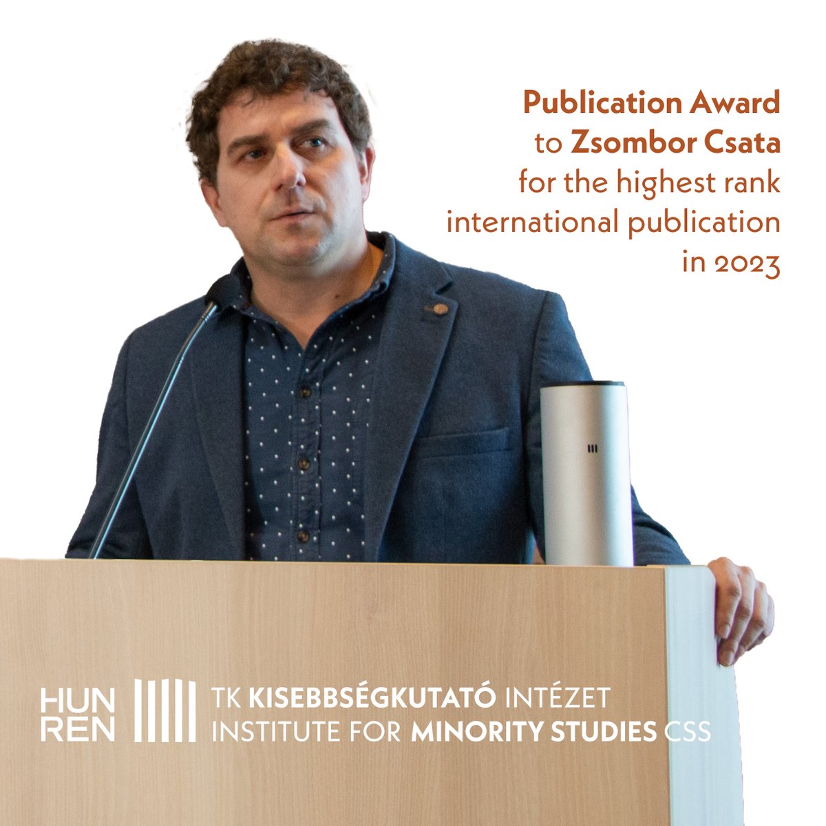 We acknowledge authors of the best publications each year. One award went to Zsombor Csata at Institute for Minority Studies, for his paper published in Journal of Ethnic and Migration Studies, The income effects of minority co-ethnic employment tandfonline.com/doi/full/10.10…