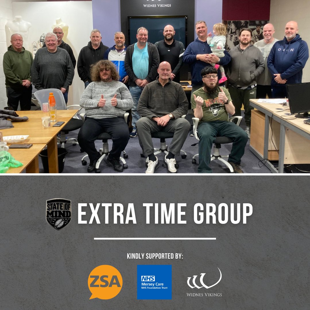 Men can join us for tonight's Extra Time session at @WidnesRL's DCBL Stadium from 6:30pm for tips and advice on how to maintain your mental fitness! 💬🧠 🤝 Kindly supported by @Zer0Suicide & @Mersey_Care