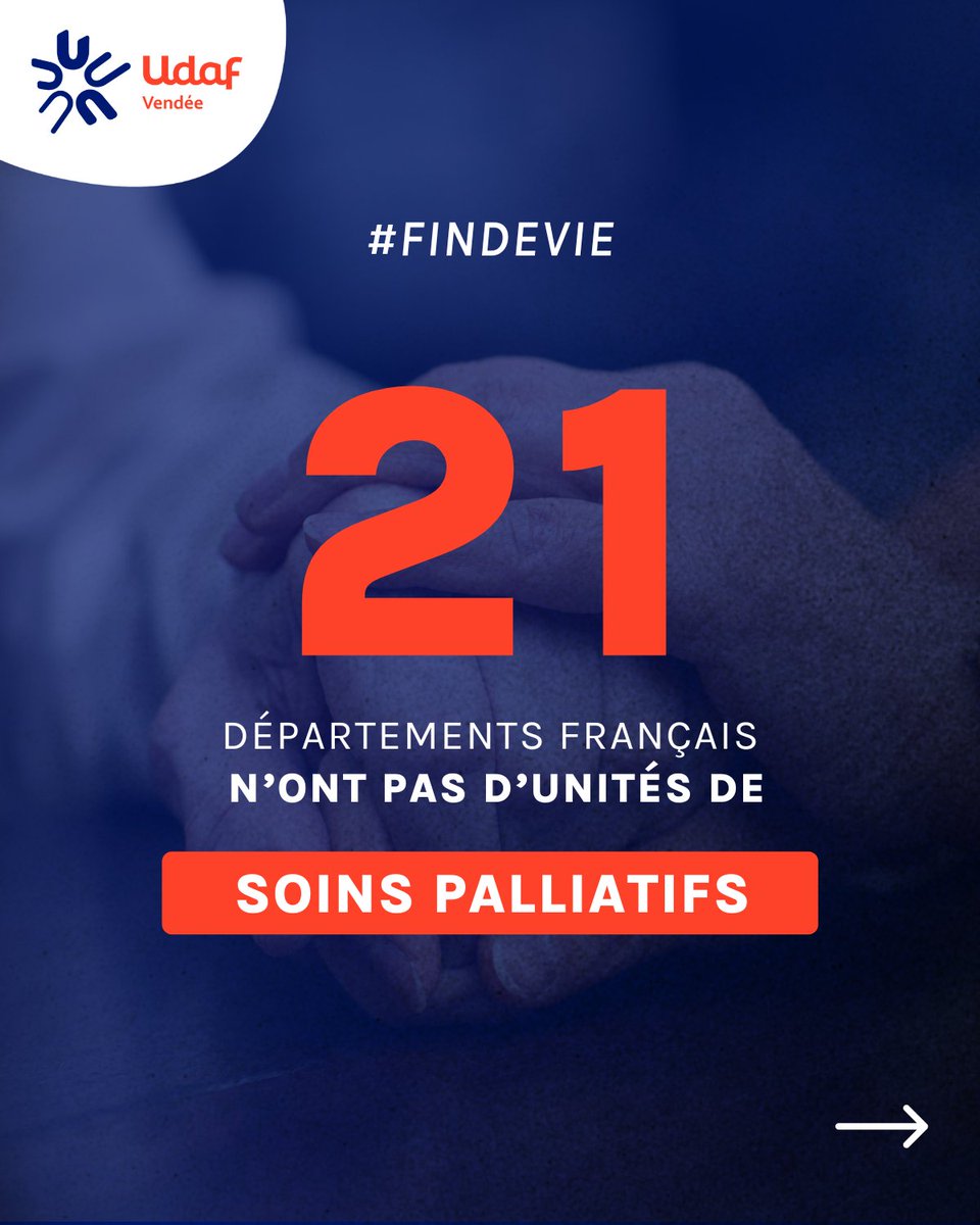 UDAF85's tweet photo. 21 départements français n'ont pas d'unités de soins palliatifs...
Cet accompagnement est pourtant essentiel pour les personnes en fin de vie !
Qu'en est-il en Vendée ?​
Notre département compte 1 unité de soins palliatifs et 4 équipes mobiles de soins palliatifs. https://t.co/XoIaINKGCk