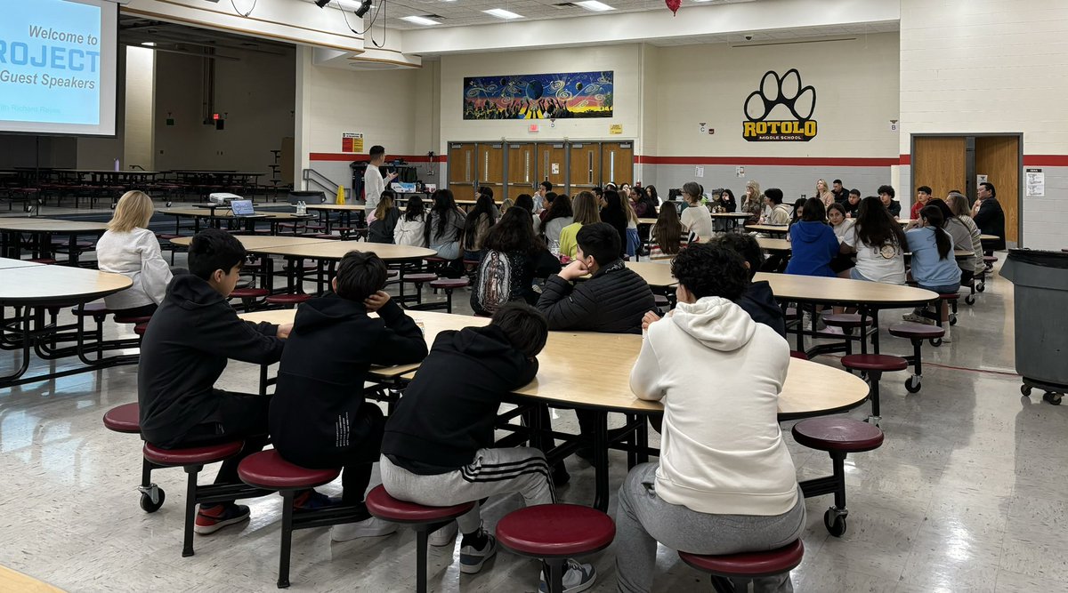Excited to have Richard Reyes with the Plus Me Project sharing his story with our linguistically gifted students!