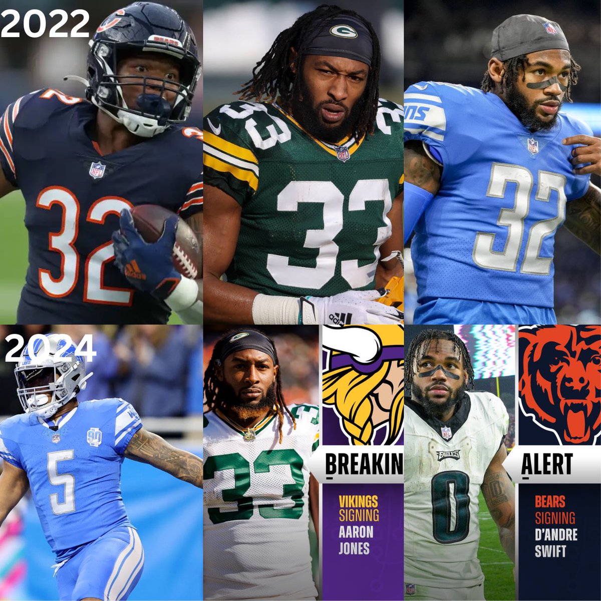 313takes's tweet photo. NFC North has changed quite a bit in 2 years… https://t.co/5nSt3ijFrk