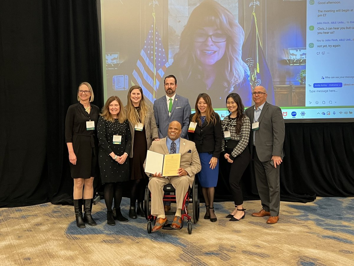 fionama's tweet photo. Great to see Dante Allen, Commissioner of the Rehabilitation Services Administration at the US Dept of Education at our @StateTreasurers Annual Meeting in @washingtondc. Thank you PA Treasurer @PATreasurer for giving him a Resolution for his service. #proud #NAST @529Source @wearecalable @usedgov