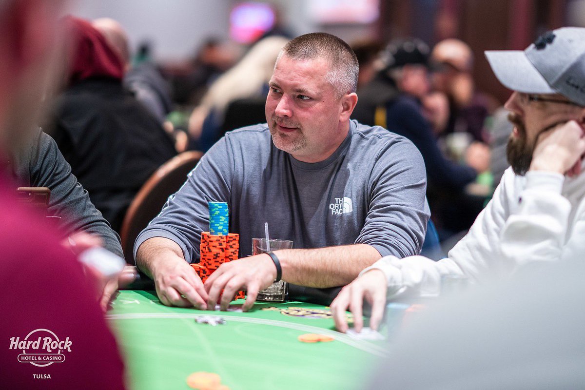 tkarn421's tweet image. Sweating some hometown heroes today in the @WSOP Circuit Ring Event #5 at @TulsaHardRock! $28,974 up top plus a circuit ring! #3Left

📷: @hayleyocho / @OmarShotMe / @spensersembrat / @8131_Media

📰: wsop.com/tournaments/up…

🖊️: @MikePatrick98 / @pokerorg