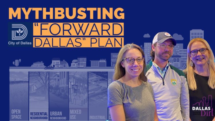 apriltowery3's tweet image. Busting myths on the #ForwardDallas comprehensive land use plan with @DallasPlanUD 
youtu.be/-L4kox0blNY?si…