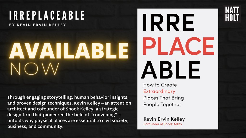 MattHoltBooks's tweet image. This week we&apos;re celebrating the release of IRREPLACEABLE by Kevin Ervin Kelley (@aia_kevin)—out today, 3/12, and available wherever books are sold! 

Get your copy: bit.ly/BuyIrreplaceab…

#PubDay #MattHoltBooks #GoodBooksAreGood