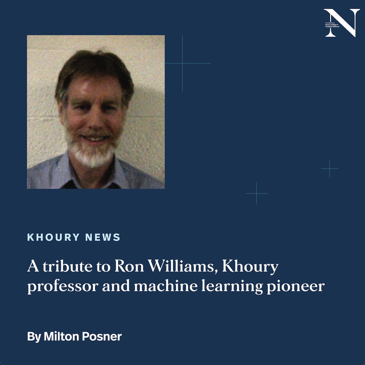 Just weeks after joining Northeastern as a computer science professor, Ron Williams published one of the most impactful papers the has ever seen field. Now, in the wake of his passing, today's technologists are still building on his legacy. Read more: bit.ly/3Tfnnq3