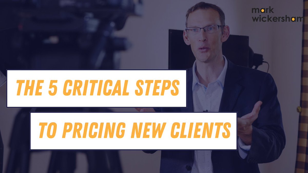 The 5 Critical Steps to Pricing New Clients

youtu.be/v9Jumtj67gg?ut…

#accounting #bookkeeping #valuepricing #winningclients
