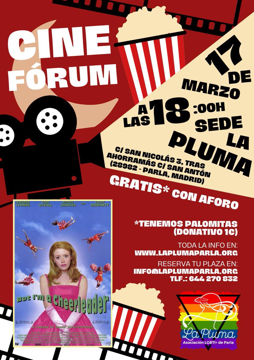 laplumaparla's tweet photo. 🔜 Talleres #Drag, #Cinefórum, #ClubDeLectura... hacemos de #Parla ciudad de referencia LGBTI+ también por nuestra propuesta cultural, gratuita y abierta a cualquier persona.
ℹ️ Descubre todas las actividades y ¡vente! https://t.co/mXKLYYOWLA @EnComunidadLGBT #OrgulloEnComunidad https://t.co/UQU1NEP6Q6