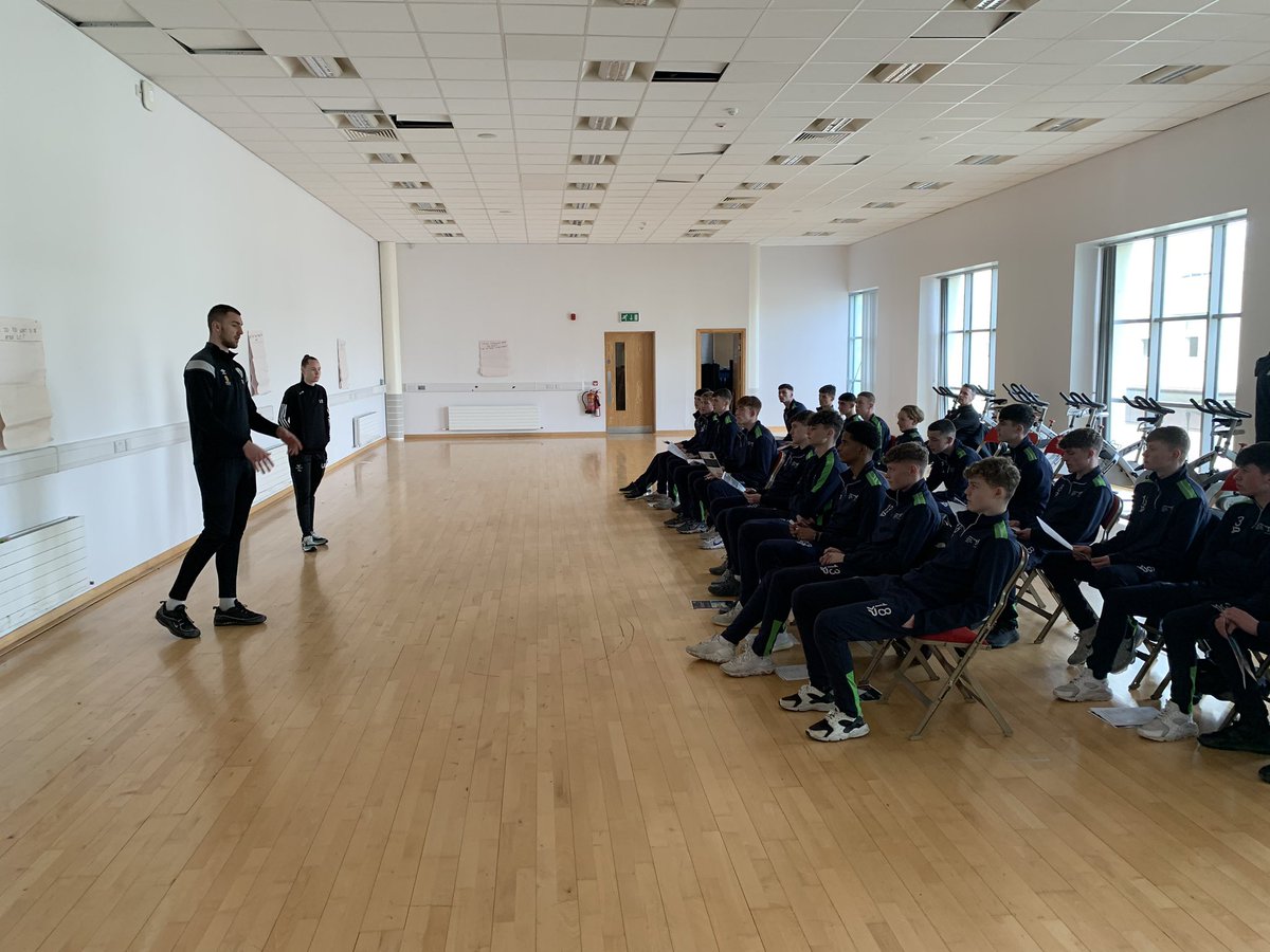 Big Thank you to @SETUCarlowFC @PaulOReillyIRE @lukehardy81 for the game today and tour of the fantastic campus @SETUCarlowSport . Shout out to Jack, Ollie and Tiegan for presenting on the FAI SETU Sport Coaching and Bus. Management Course. @FingalSports @Fingalcoco @faischools
