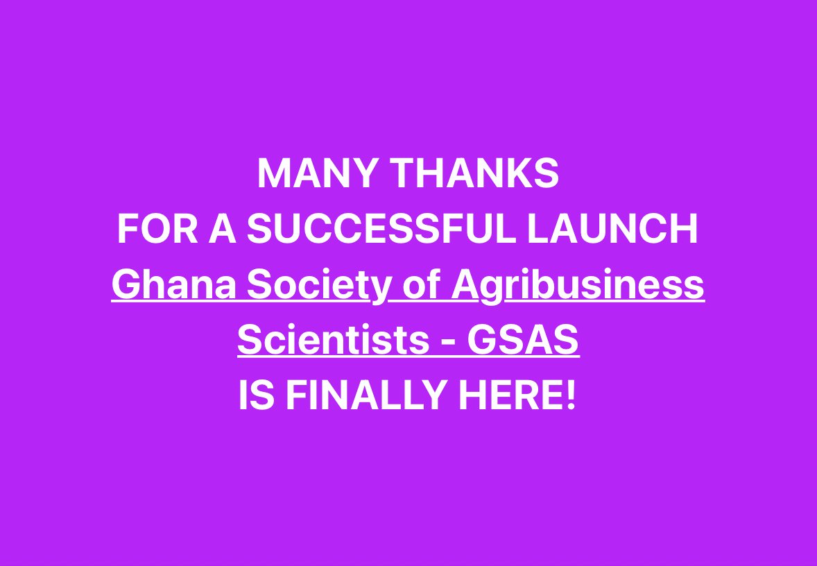 ghgsas's tweet photo. We're grateful that you could attend. It was a great programme. 👏 

#GSAS - Advancing #AgribusinessResearchandInnovation https://t.co/RNkgCnrW9r