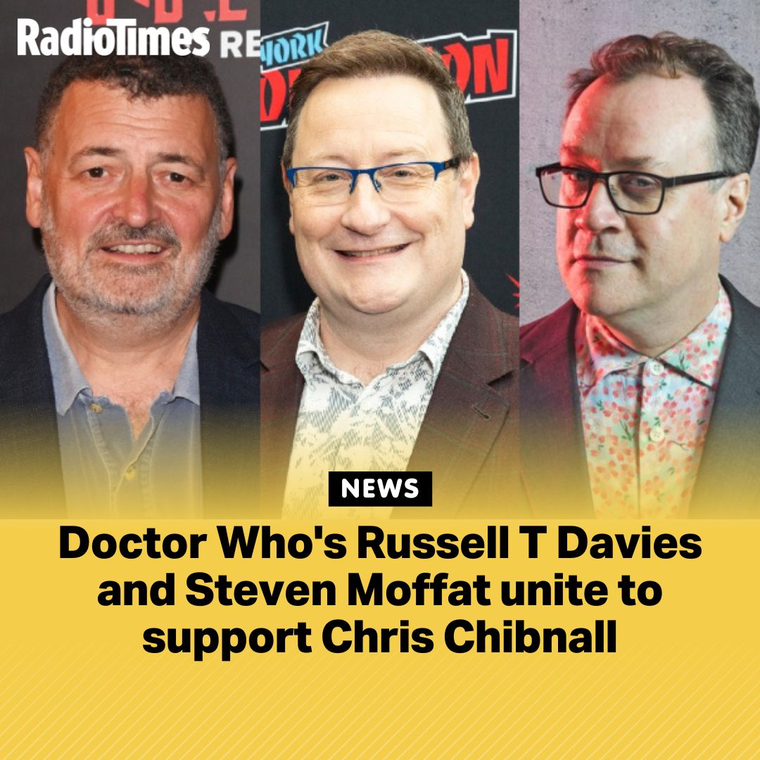 Davies and Moffat were attending a production of Chibnall's new play One Last Push.