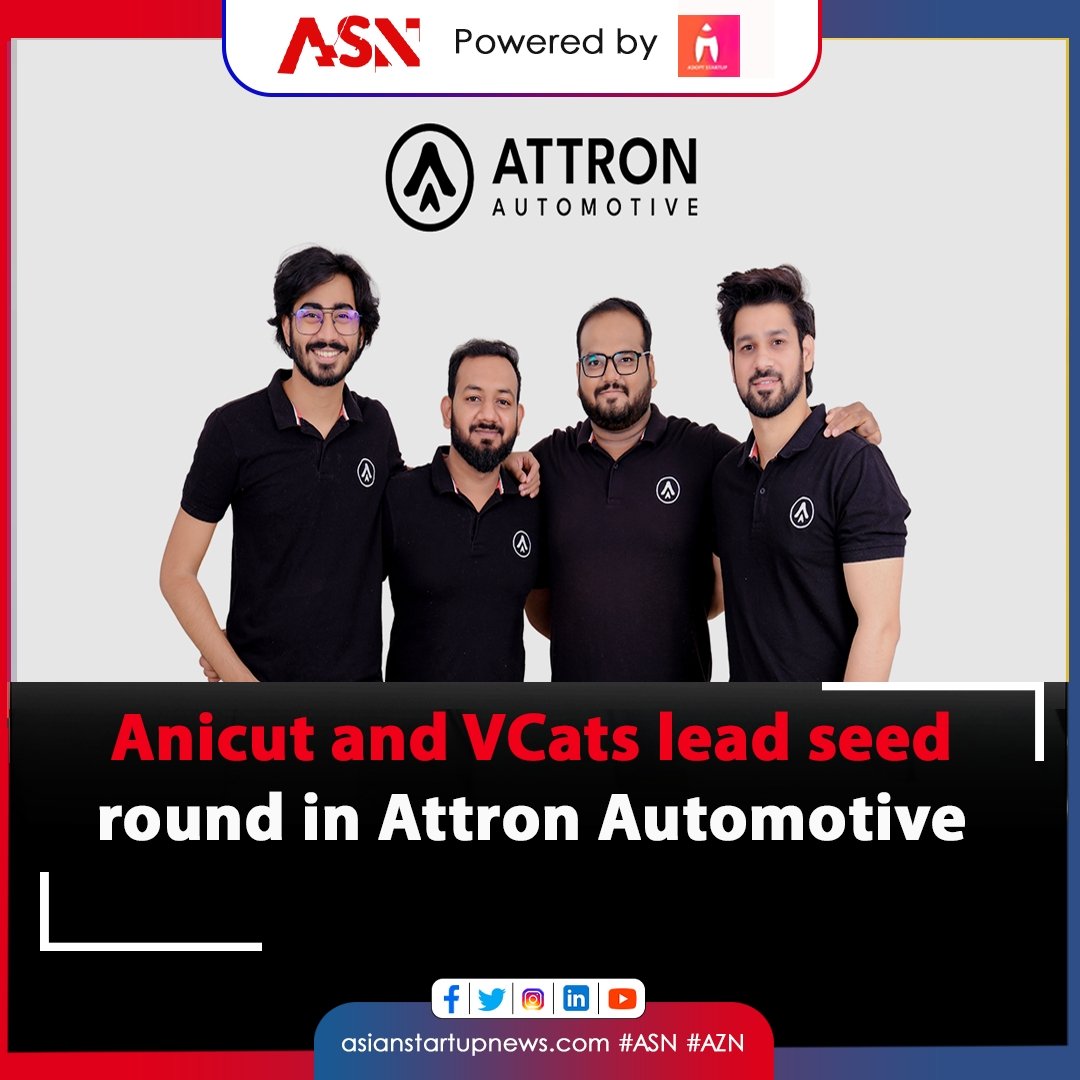 @AttronAutomotive, a  precision-engineered motor and controller solutions provider, has raised Rs 4.75 crore in its seed round led by Anicut Capital and co-led by Venture Catalysts.

This news article is Powered by <a href="/adoptstartup/">Adopt Startup</a>

#asianstartups #entrepreneurship #innovation
