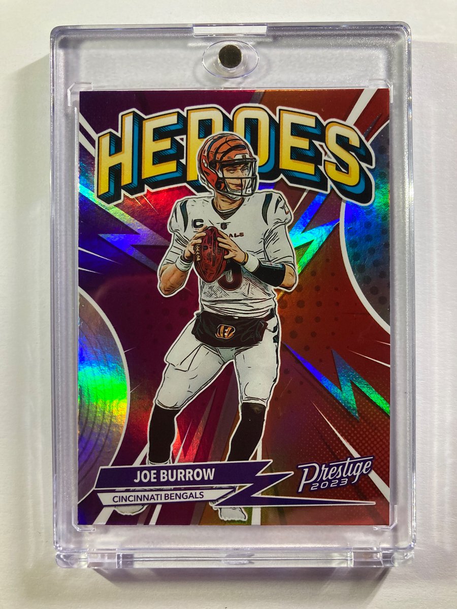 🎁Appreciation Day Giveaway🎁 Winner Announced Monday 🔥Joe Burrow Silver Holo Heroes To enter 1. Follow 2. Retweet 3. Like