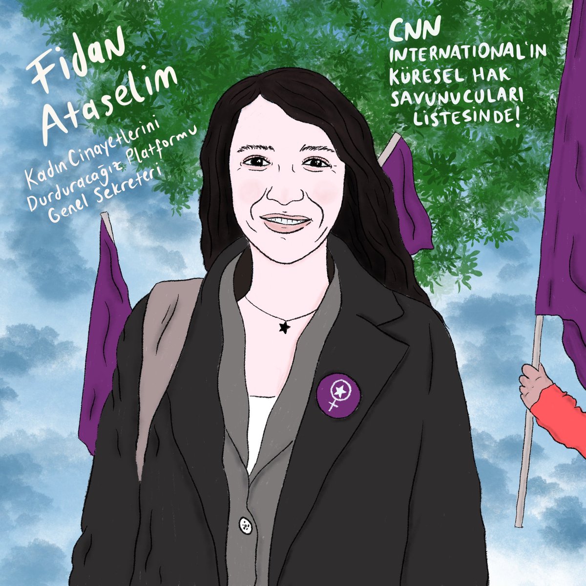 Herkese samimi dilekleri ve tebrikleri için kendim ve tüm mücadele arkadaşlarım adına çok teşekkür ediyorum.
Değerli insanlar arasında olmaya bizi de layık gördükleri için <a href="/CNN/">CNN</a> e çok teşekkür ediyorum. Mücadelemiz sınır aşıyor. Onur duyduk, gurur duyduk bu topraklardaki