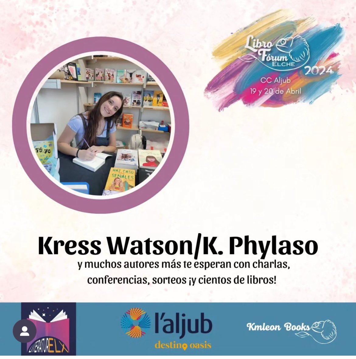 AlonMZ's tweet image. Hoy presentamos a una nueva autora para #LibroForumElche2 el 19-20 de abril!!! @Literaturelx_ @KmleonBooks