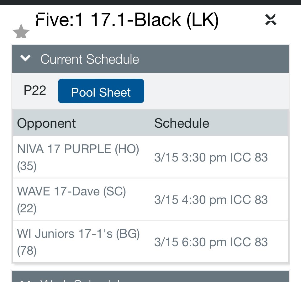 MEQ Friday schedule