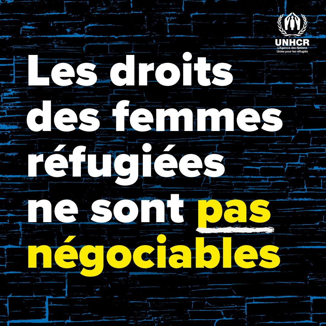 Le temps presse ⌚️. Soutenir les femmes est un impératif en matière de droits humains et est essentiel à la construction de sociétés inclusives. #AvecLesRéfugiés #ChacunCompte