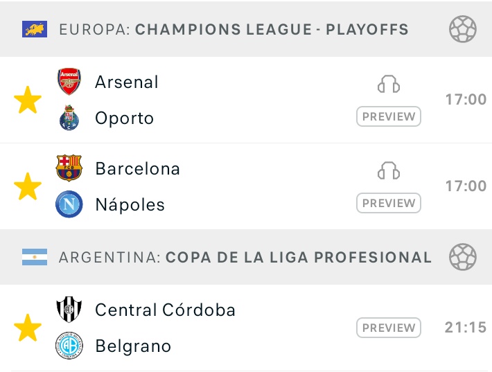 HAY CHAMPIONS, HAY SORTEÓ 💲

Dale Rt al Post y comenta los resultados de estos 3 partidos ⚡

#Barcelona - Napoli y Arsenal - Porto, son los dos partidos de la jornada de #ChampionsLeague que nadie se quiere perder‼️¿Quienes pasarán?

 Únete gratis aquí ✅t.me/PronosticosAr
